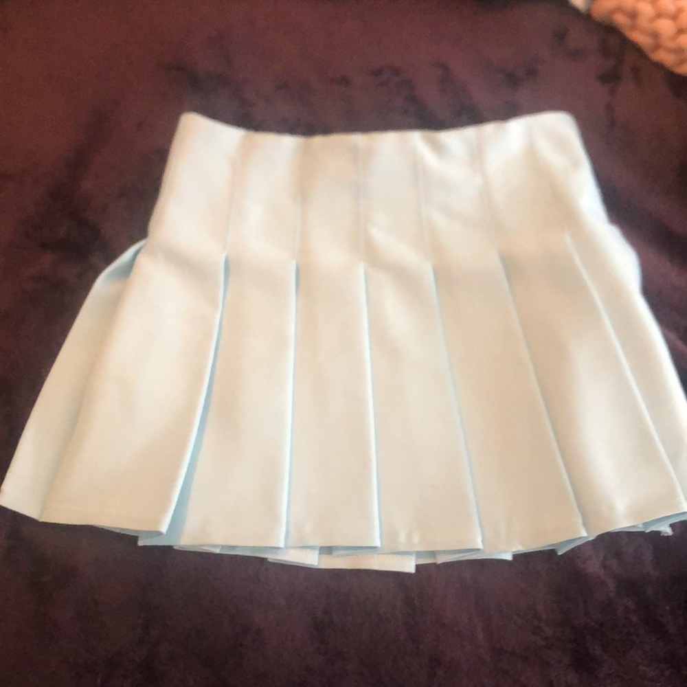 Pleated mini skirt